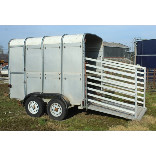 166 - IFOR WILLIAMS CATTLE TRAILER  + VAT