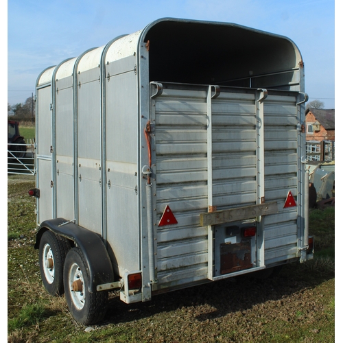 166 - IFOR WILLIAMS CATTLE TRAILER  + VAT