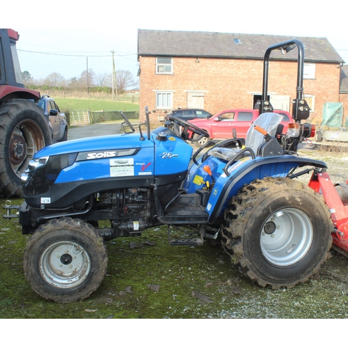 199 - SOLIS FTL 26 4 WD TRACTOR 136 HRS  + VAT