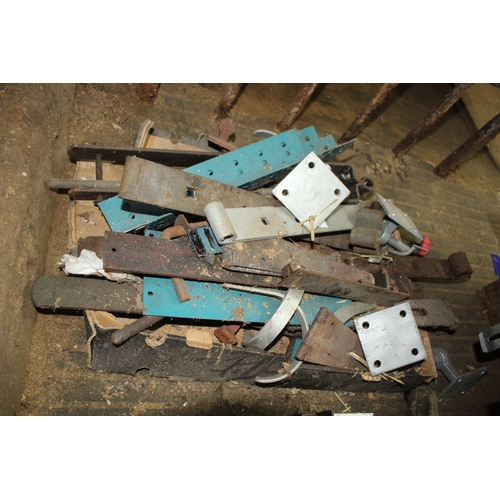 41 - A BOX OF HINGES  + VAT