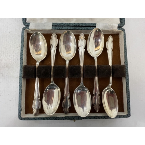 7 - THREE BOXES OF HALLMARKED SHEFFIELD AND BIRMINGHAM SILVER SPOONS