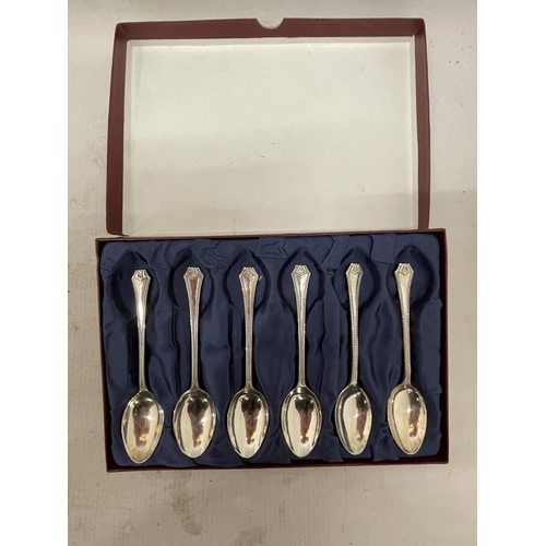 7 - THREE BOXES OF HALLMARKED SHEFFIELD AND BIRMINGHAM SILVER SPOONS