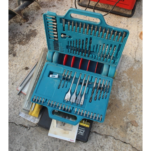 15 - A SELECTION OF WOOD METAL DRILL BITS  + VAT