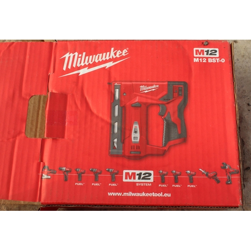 31 - A NEW MILWAUKEE PINNER M12UST/O  + VAT