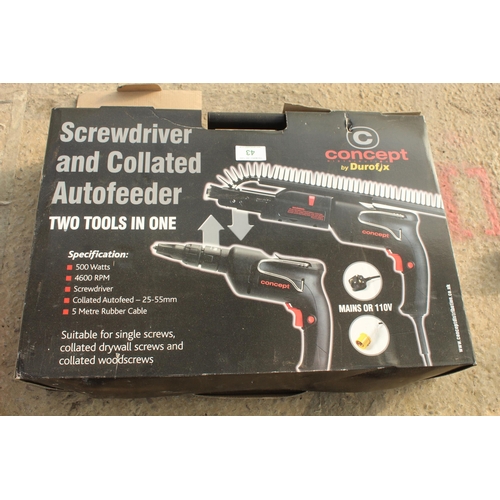 43 - A CONSEPT SCREWDRIVER AND COLLATED AUTO FEEDER  + VAT