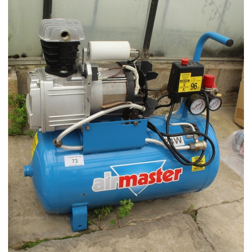 73 - AN AIRMASTER TIGER 8/260 7CFM, 24 LTR 2 HP, AIR COMPRESSOR 230 V  NO VAT