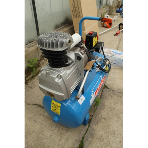 73 - AN AIRMASTER TIGER 8/260 7CFM, 24 LTR 2 HP, AIR COMPRESSOR 230 V  NO VAT