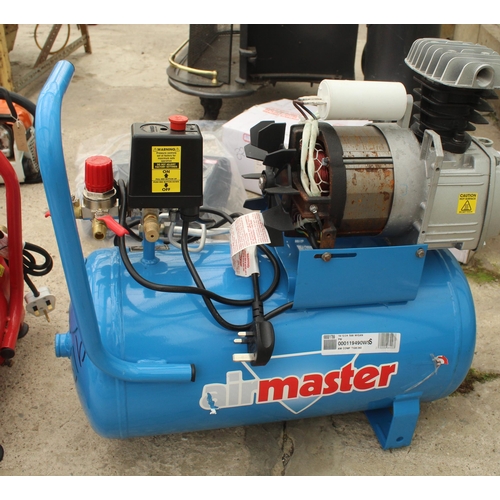 73 - AN AIRMASTER TIGER 8/260 7CFM, 24 LTR 2 HP, AIR COMPRESSOR 230 V  NO VAT