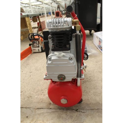 74 - A CLARKE BANDIT V 4.2 CFM 8 LTR 1 HP AIR COMPRESSOR 230 V  NO VAT