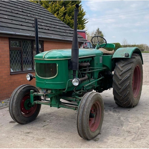 234 - A 1952/1966 FL SERIES DEUTZ F4L514 4  TRACTOR WITH 5.3L 4CYL ENGINE, 7 SPEED GEARBOX, ORIGINALLY EXP... 