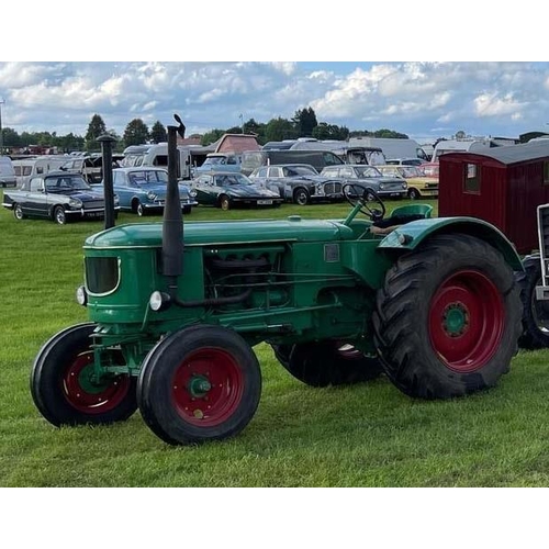 234 - A 1952/1966 FL SERIES DEUTZ F4L514 4  TRACTOR WITH 5.3L 4CYL ENGINE, 7 SPEED GEARBOX, ORIGINALLY EXP... 