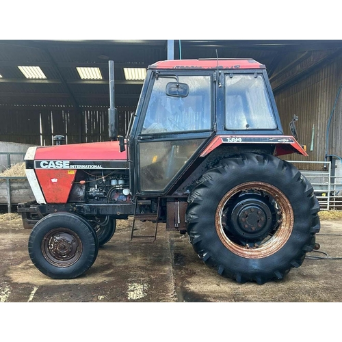 239 - A 1987 CASE INTERNATIONAL 87D TRACTOR,  IST TIME STARTER RUNS WELL  WITH V5  NO VAT