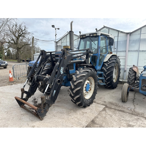 230 - A FORD 8210 TRACTOR WITH TRIMMA 480 LOADER + VAT