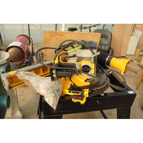 1 - A DEWALT DW721 RADIAL ARM SAW IN WORKING ORDER  NO VAT