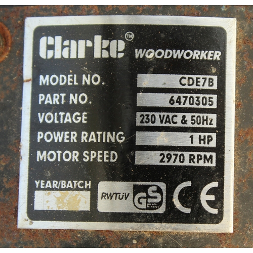 4 - A CLARKE WOODWORKER DUST EXTRACTOR IN WORKING ORDER  NO VAT