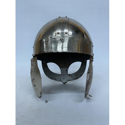 20 - A REPLICA METAL VIKING/GLADIATOR HELMET