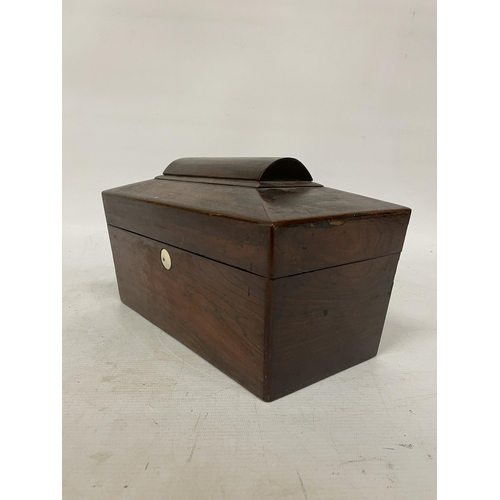 34 - A VIANTAGE ROSEWOOD TEA CADDY