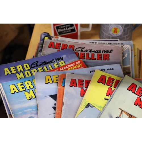 288 - FORTY SIX VINTAGE AEROPLANE AND MODEL PLANE MAGAZINES, DATING BACK TO THE 1940'S