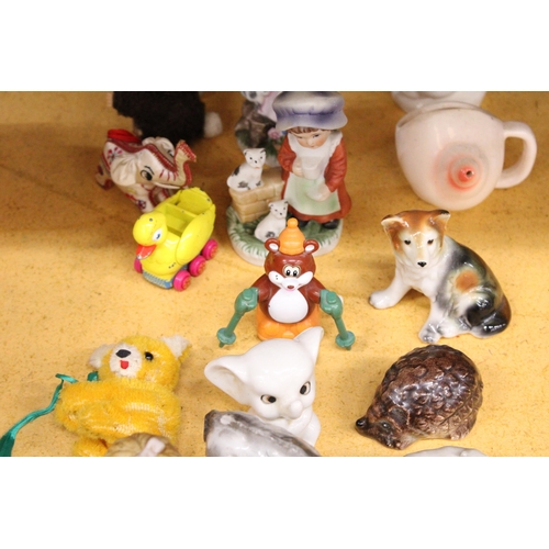 290 - A LARGE QUANTITY OF COLLECTABLES TO INCLUDE WADE WHIMSIES, FIGURES, ETC