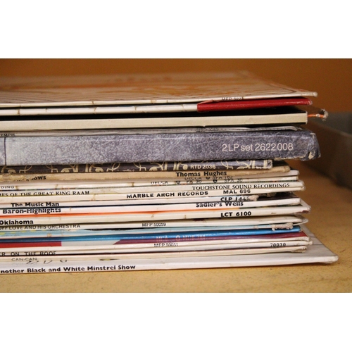 292 - TWENTY TWO MUSICAL STAGE SHOWS VINYL LP RECORDS