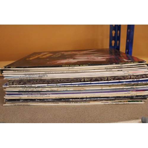 343 - TWENTY SIX VINYL LP RECORDS FEATURING MUSIC FROM FILMS TO INCLUDE SATURDAY NIGHT FEVER, ETC