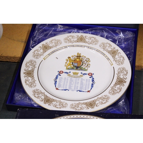 363 - THREE BOXED COLLECTOR'S PLATES TO INCLUDE AYNSLEY ROYAL AIR FORCE, WEDGWOOD LIMTED EDITION 219/300 U... 