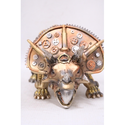 425 - A STEAMPUNK STYLE TRICEROTOPS FIGURE