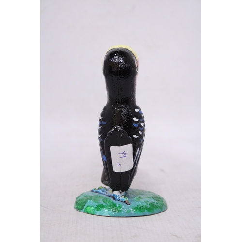 438 - A CAST GUINNESS TOUCAN, HEIGHT 14CM