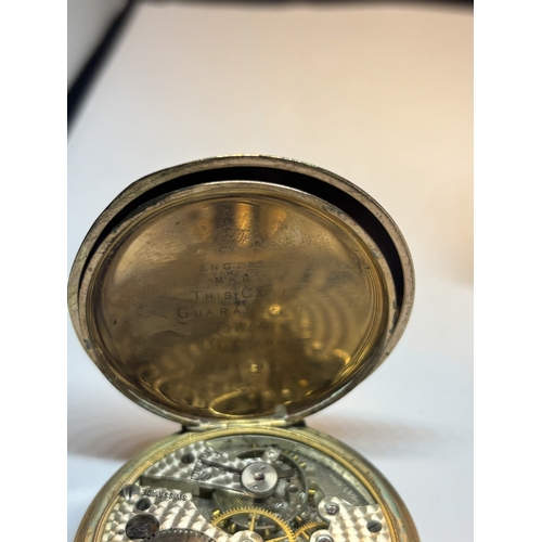 651 - FOUR VARIOUS POCKET WATCHES TO INCLUDE AN INGERSOL CROWN, WALTHAM, MARCEL ETC