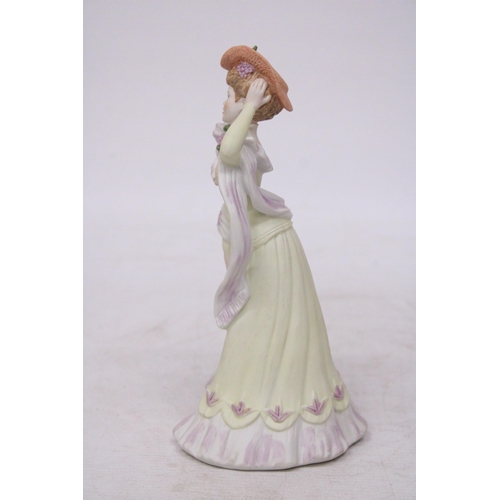 737 - A WEDGWOOD DANBURY MINT EXCLUSIVE ABIGAIL FIGURINE FROM THE FOUR SEASONS COLLECTION WITH CERTIFICATE