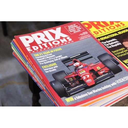 819 - A COLLECTION OF PRIX EDITIONS INTERNATIONAL MAGAZINES - SEE PHOTOS FOR DATES