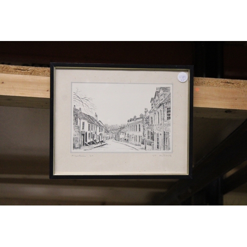 901 - THREE FRAMED PRINTS - TREGESEAL MILL, NANCHERROW AND FISHPOOL STREET, ST ALBANS