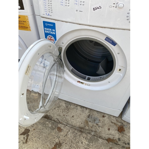 2314 - A WHITE INDESIT 7KG TUMBLE DRYER