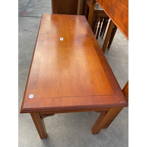 3129 - A HARDWOOD COFFEE TABLE