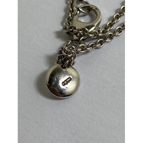 662 - A BOXED MARKED SILVER NECKLACE