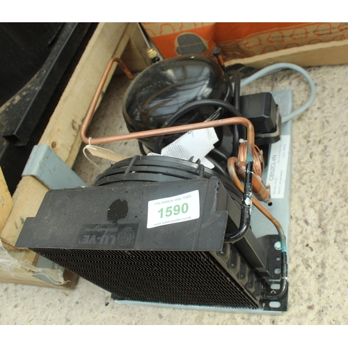 1590 - A FRIDGE COMPRESSOR  NO VAT