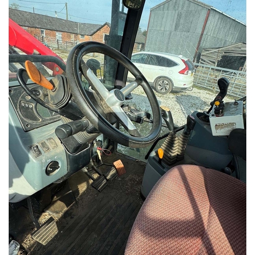 195 - A McCORMICK T3 AGROLUBE 4 WHEEL DRIVE 95hp. TRACTOR AND McCORMICK LIFT MASTER FORE END LOADER ML63 5... 