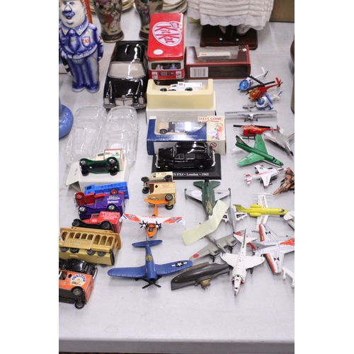 294 - A LARGE QUANTITY OF DIECAST VEHICLES AND AEROPLANES