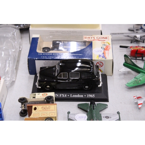 294 - A LARGE QUANTITY OF DIECAST VEHICLES AND AEROPLANES