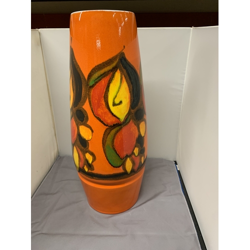 8 - A LARGE POOLE POTTERY DELPHIS VASE, HEIGHT 42CM