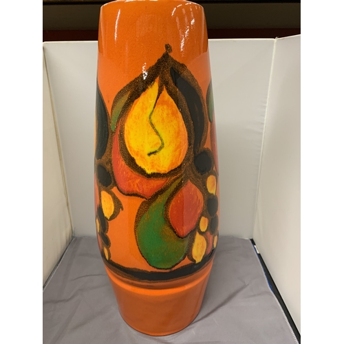 8 - A LARGE POOLE POTTERY DELPHIS VASE, HEIGHT 42CM