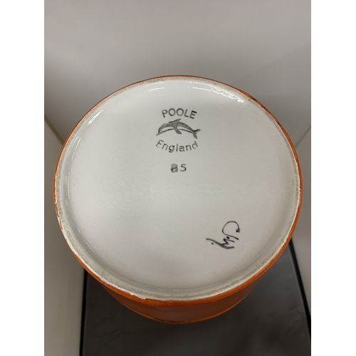 8 - A LARGE POOLE POTTERY DELPHIS VASE, HEIGHT 42CM