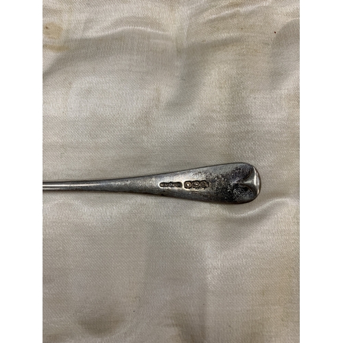 9 - A CASED SET OF HALLMARKED SHEFFIELD SPOONS WITH SUGAR TONGS, WEIGHT 88.20G