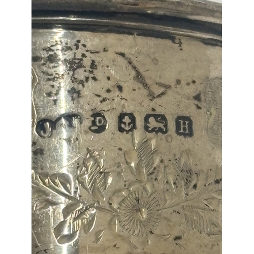 11 - TWO HAKKMARKED BIRMINGHAM SILVER NAPKIN RINGS, WEIGHT 64.76G