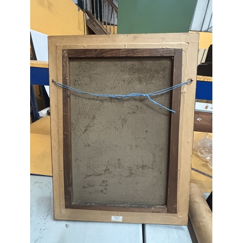 48 - AN ATTRIBUTED TO AUGUSTUS MULREADY LATE 19TH CENTURY OIL ON CANVAS OF A DESTITUTE MOTHER AND CHILDRE... 