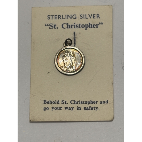 50 - FOUR PIECES OF SILVER TO INCLUDE A HALLMARKED KNIFE, GLASS SCENT BOTTLE WITH HALLMARKED LID AND GLAS... 