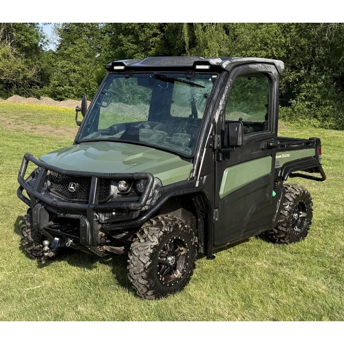 333 - A JOHN DEERE 865M GATOR ATV WITH POWER TIP, CAB HEATER AND RADIO. RECORDED HOURS CIRCA 1010. ROAD RE...