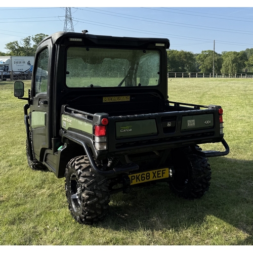 333 - A JOHN DEERE 865M GATOR ATV WITH POWER TIP, CAB HEATER AND RADIO. RECORDED HOURS CIRCA 1010. ROAD RE... 