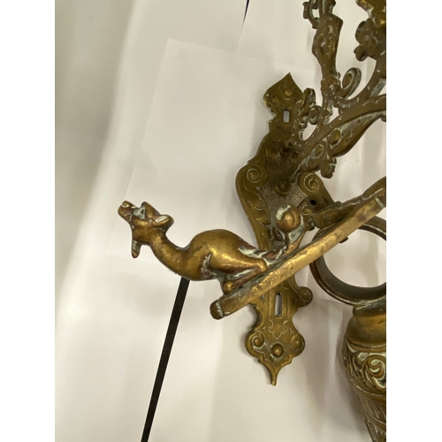 17 - A VINTAGE BRASS MONASTERY BELL