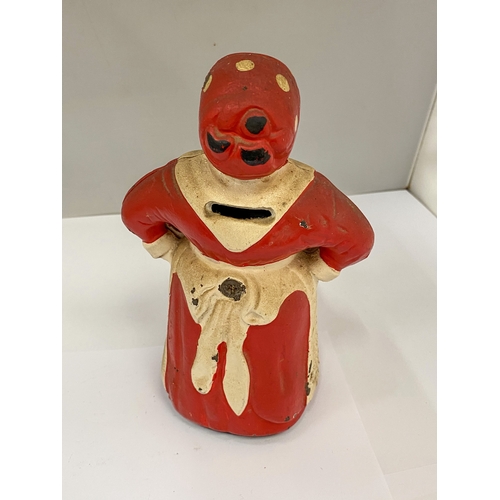 20 - A CAST IRON AUNT JEMIMA MUMMY BANK